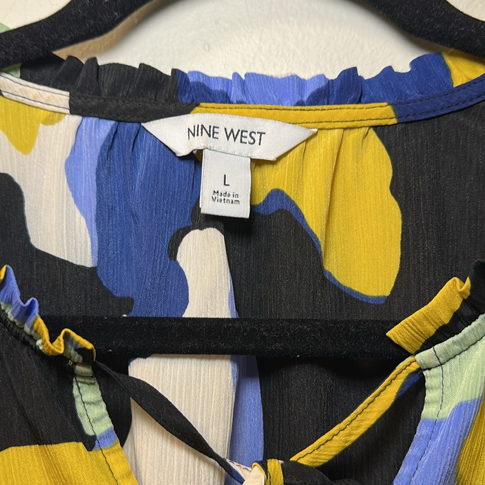 Nine West Women’s Multicolor Blouse Size L - Picture 2 of 5